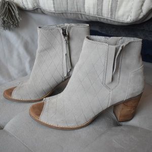 Toms Gray Heeled Ankle Boot